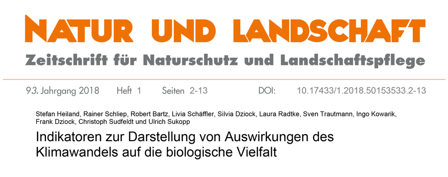 Auswirkungen Des Klimawandels Auf Die Biodiversität In Deutschland ...